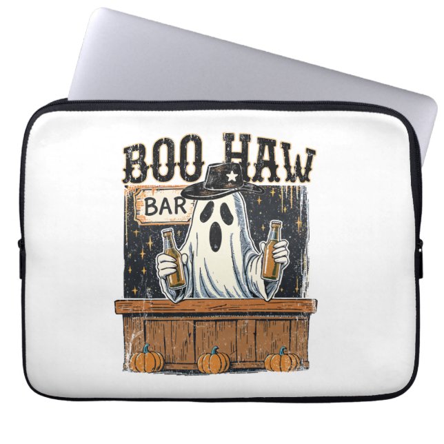 Housse Pour Ordinateur Portable Halloween occidentale rétro Boo Haw (Devant)