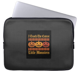 Housse Pour Ordinateur Portable Halloween Trick Or Treat Petits Monstres Citrouill