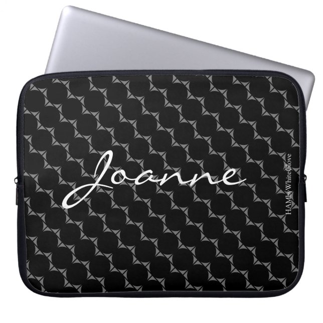 Housse Pour Ordinateur Portable HAMbyWG - Motif circulaire dans n'importe quelle c (Devant)