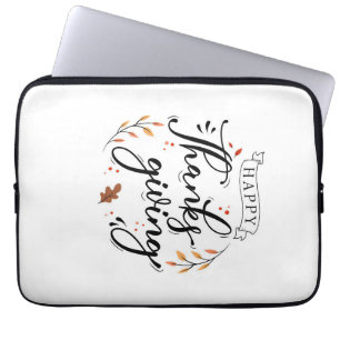 Housse Pour Ordinateur Portable Happy Thanksgiving