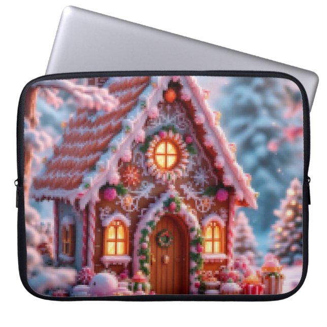 Housse Pour Ordinateur Portable Happy winter with Christmas  (Devant)