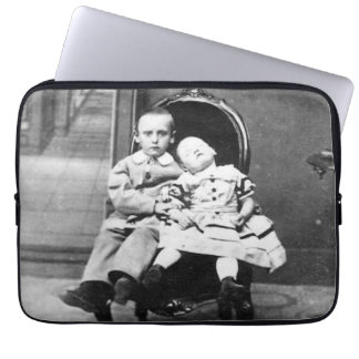 Housse Pour Ordinateur Portable Haunting Vintage Sibling Portrait