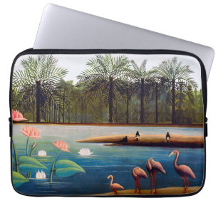 Housse Pour Ordinateur Portable Henri Rousseau - Les Flamants roses