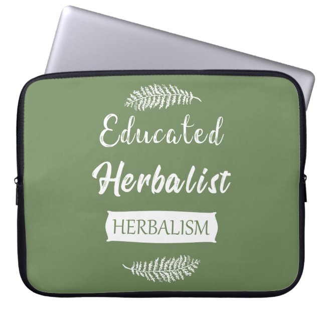 Housse Pour Ordinateur Portable herboriste instruit (Devant)