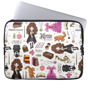 Housse Pour Ordinateur Portable Hermione Granger aquarelle magique