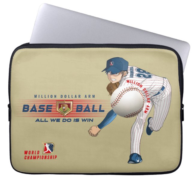 Housse Pour Ordinateur Portable Héros de baseball avec bras de millions de dollars (Devant)
