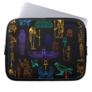 Housse Pour Ordinateur Portable Hiéroglyphes et symboles de l'Egyptian