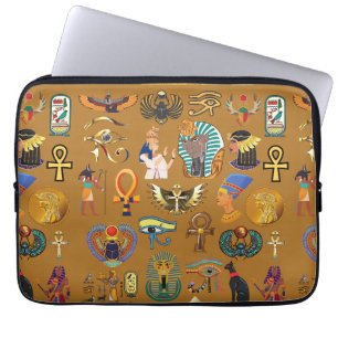 Housse Pour Ordinateur Portable Hiéroglyphique égyptien ancien -Hiéroglyphie Motif