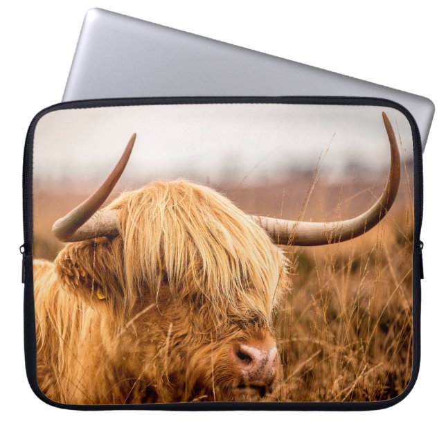 HOUSSE POUR ORDINATEUR PORTABLE HIGHLAND CATTLE (Devant)
