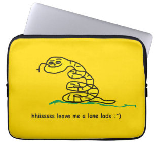Housse Pour Ordinateur Portable Hisssss Laissez-moi tranquille les gars Parodie de