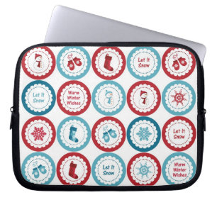 Housse Pour Ordinateur Portable Hiver Fun Vacances Ordinateur portable et Manches
