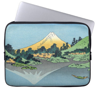 Housse Pour Ordinateur Portable Hokusai - Le Mont Fuji reflète le lac Kawaguchi