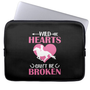 Housse Pour Ordinateur Portable Horse Art Wild Hearts Can't Be Broken