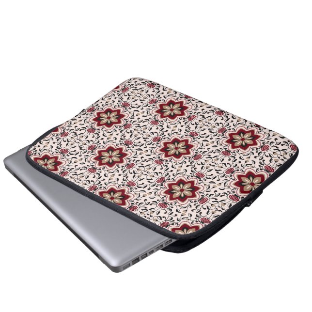 Housse Pour Ordinateur Portable Housse d'ordinateur portable à motif floral coloré (Devant bas)