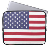 Housse d'ordinateur portable Drapeau États-Unis US