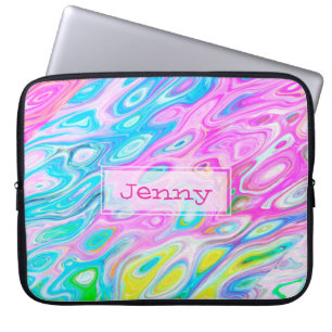 Housse Pour Ordinateur Portable Housse d'ordinateur portable Pretty Swirls of Colo