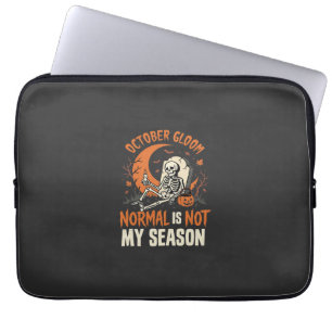 Housse Pour Ordinateur Portable Humeur de squelette d'humour noir d'Halloween