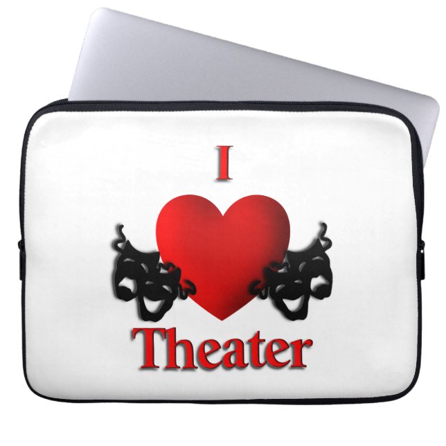 Housse Pour Ordinateur Portable I Heart Theatre (Devant)