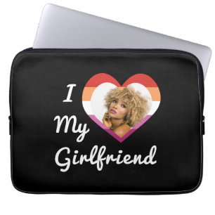 Housse Pour Ordinateur Portable I Love My Girlfriend Lesbian Pride Photo personnal