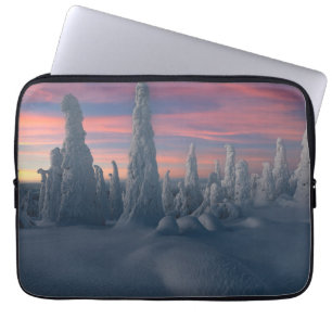 Housse Pour Ordinateur Portable Ice & Snow Snow Covered Trees, Lapland, Finland