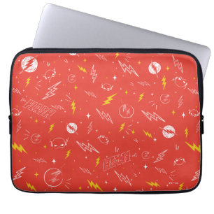 Housse Pour Ordinateur Portable Icône de foudre Flash et motif de gribouillis