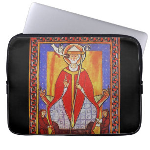 Housse Pour Ordinateur Portable Icône médiévale de saint Grégoire le Grand
