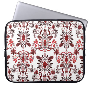 Housse Pour Ordinateur Portable Ikat Aquarelle : Tribal Ethnic Seamless.