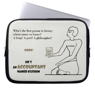 Housse Pour Ordinateur Portable "Il est un comptable appelé Kushim "