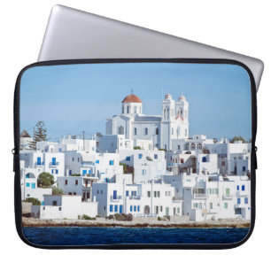 Housse Pour Ordinateur Portable Île de paros avec le village de naoussa