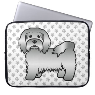Housse Pour Ordinateur Portable Illustration de chien de dessin animé mignon Havan