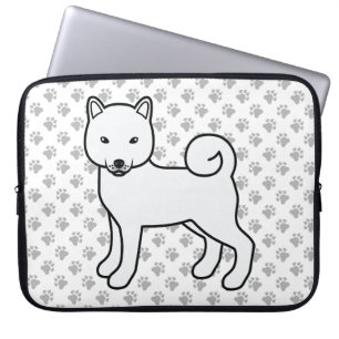 Housse Pour Ordinateur Portable Illustration de chien de dessin animé mignon Shiba