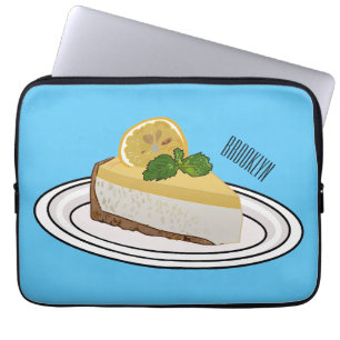 Housse Pour Ordinateur Portable Illustration de citron cheesecake
