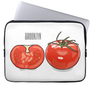 Housse Pour Ordinateur Portable Illustration de dessin sur la tomate