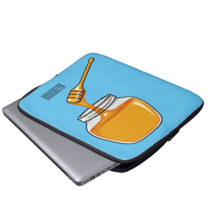 Housse Pour Ordinateur Portable Illustration de dessin sur le miel
