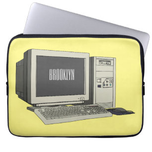 Housse Pour Ordinateur Portable Illustration de dessin sur ordinateur