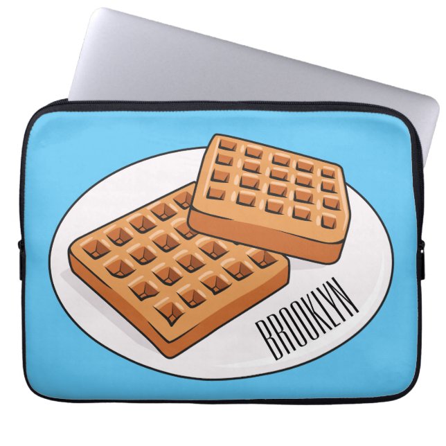 Housse Pour Ordinateur Portable Illustration de gaufre (Devant)