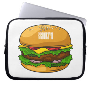 Housse Pour Ordinateur Portable Illustration de Hamburger