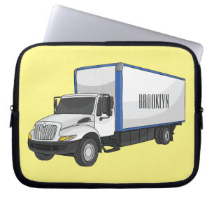 Housse Pour Ordinateur Portable Illustration de la caricature du camion-boîte