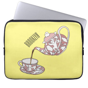 Housse Pour Ordinateur Portable Illustration de la série Teacup