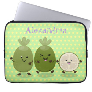Housse Pour Ordinateur Portable Illustration de mignonne guava feijoa