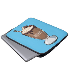 Housse Pour Ordinateur Portable Illustration de milk-shake au chocolat