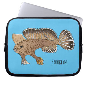 Housse Pour Ordinateur Portable Illustration de poisson à main