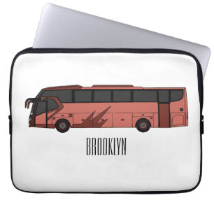 Housse Pour Ordinateur Portable Illustration du bus