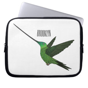 Housse Pour Ordinateur Portable Illustration d'un colibri à bec épée