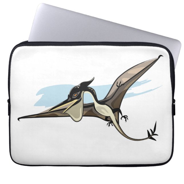 Housse Pour Ordinateur Portable Illustration D'Un Pteranodon Dinosaure. (Devant)