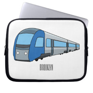 Housse Pour Ordinateur Portable Illustration d'un train électrique
