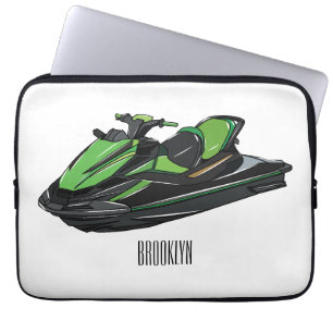 Housse Pour Ordinateur Portable Illustration Jet ski