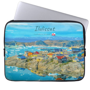 Housse Pour Ordinateur Portable Ilulissat, Groenland - Ville des Icebergs