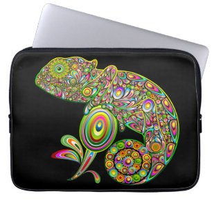 Housse Pour Ordinateur Portable Imaginaire psychédélique de Chameleon