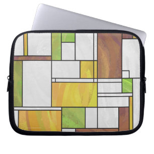 Housse Pour Ordinateur Portable Impression Brown jaune vert